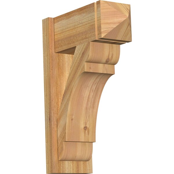 Ekena Millwork Olympic Rough Sawn Arts and Crafts Outlooker, Western Red Cedar, 8"W x 18"D x 26"H OUT08X18X26OLY03RWR - main